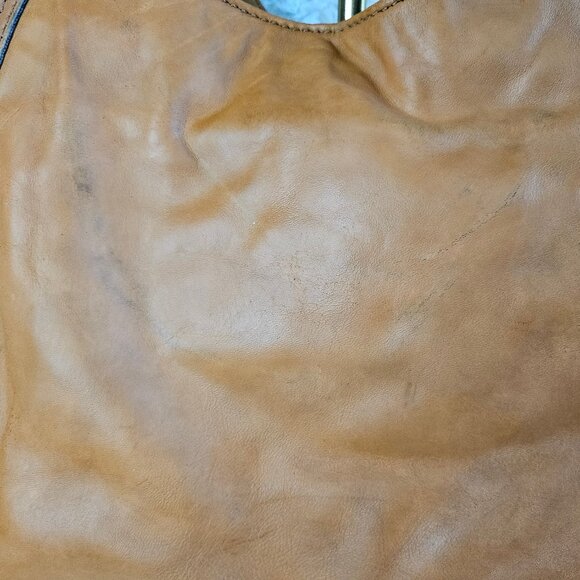 Michael Kors Tan Lamb Leather Gold Charm Satchel - Picture 4 of 15